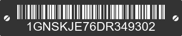 2013 CHEVROLET Suburban 1GNSKJE76DR349302 VIN decoded