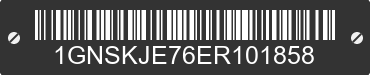 2014 CHEVROLET Suburban 1GNSKJE76ER101858 VIN decoded