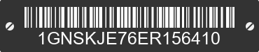2014 CHEVROLET Suburban 1GNSKJE76ER156410 VIN decoded