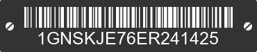 2014 CHEVROLET Suburban 1GNSKJE76ER241425 VIN decoded