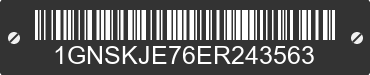 2014 CHEVROLET Suburban 1GNSKJE76ER243563 VIN decoded
