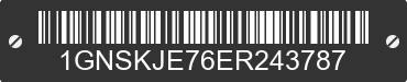 2014 CHEVROLET Suburban 1GNSKJE76ER243787 VIN decoded