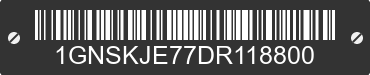 2013 CHEVROLET Suburban 1GNSKJE77DR118800 VIN decoded