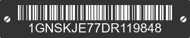 2013 CHEVROLET Suburban 1GNSKJE77DR119848 VIN decoded