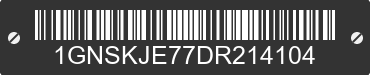 2013 CHEVROLET Suburban 1GNSKJE77DR214104 VIN decoded