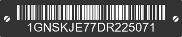 2013 CHEVROLET Suburban 1GNSKJE77DR225071 VIN decoded