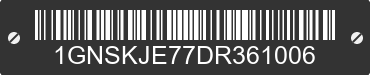 2013 CHEVROLET Suburban 1GNSKJE77DR361006 VIN decoded