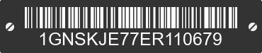 2014 CHEVROLET Suburban 1GNSKJE77ER110679 VIN decoded