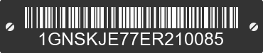 2014 CHEVROLET Suburban 1GNSKJE77ER210085 VIN decoded
