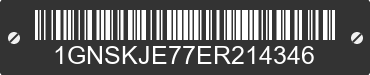 2014 CHEVROLET Suburban 1GNSKJE77ER214346 VIN decoded