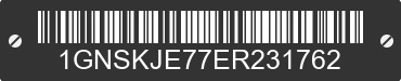 2014 CHEVROLET Suburban 1GNSKJE77ER231762 VIN decoded