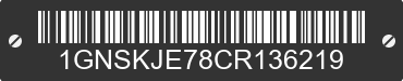 2012 CHEVROLET Suburban 1GNSKJE78CR136219 VIN decoded