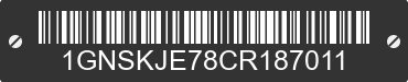 2012 CHEVROLET Suburban 1GNSKJE78CR187011 VIN decoded