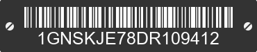 2013 CHEVROLET Suburban 1GNSKJE78DR109412 VIN decoded