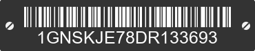 2013 CHEVROLET Suburban 1GNSKJE78DR133693 VIN decoded