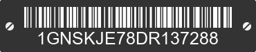 2013 CHEVROLET Suburban 1GNSKJE78DR137288 VIN decoded