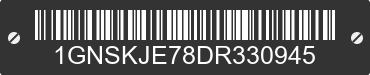 2013 CHEVROLET Suburban 1GNSKJE78DR330945 VIN decoded