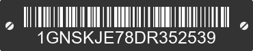 2013 CHEVROLET Suburban 1GNSKJE78DR352539 VIN decoded