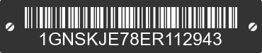2014 CHEVROLET Suburban 1GNSKJE78ER112943 VIN decoded