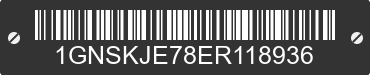 2014 CHEVROLET Suburban 1GNSKJE78ER118936 VIN decoded