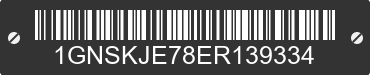2014 CHEVROLET Suburban 1GNSKJE78ER139334 VIN decoded