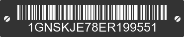 2014 CHEVROLET Suburban 1GNSKJE78ER199551 VIN decoded