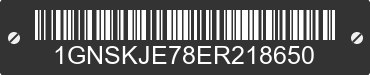 2014 CHEVROLET Suburban 1GNSKJE78ER218650 VIN decoded