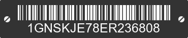 2014 CHEVROLET Suburban 1GNSKJE78ER236808 VIN decoded