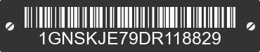 2013 CHEVROLET Suburban 1GNSKJE79DR118829 VIN decoded