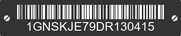 2013 CHEVROLET Suburban 1GNSKJE79DR130415 VIN decoded