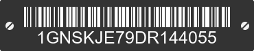 2013 CHEVROLET Suburban 1GNSKJE79DR144055 VIN decoded