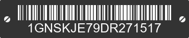 2013 CHEVROLET Suburban 1GNSKJE79DR271517 VIN decoded