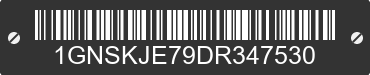 2013 CHEVROLET Suburban 1GNSKJE79DR347530 VIN decoded