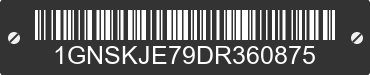 2013 CHEVROLET Suburban 1GNSKJE79DR360875 VIN decoded