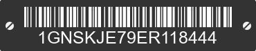 2014 CHEVROLET Suburban 1GNSKJE79ER118444 VIN decoded