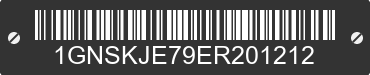 2014 CHEVROLET Suburban 1GNSKJE79ER201212 VIN decoded