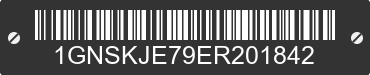 2014 CHEVROLET Suburban 1GNSKJE79ER201842 VIN decoded