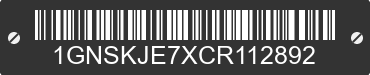 2012 CHEVROLET Suburban 1GNSKJE7XCR112892 VIN decoded