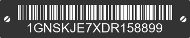 2013 CHEVROLET Suburban 1GNSKJE7XDR158899 VIN decoded
