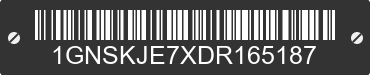 2013 CHEVROLET Suburban 1GNSKJE7XDR165187 VIN decoded