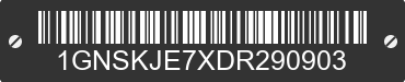 2013 CHEVROLET Suburban 1GNSKJE7XDR290903 VIN decoded