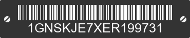 2014 CHEVROLET Suburban 1GNSKJE7XER199731 VIN decoded