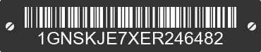 2014 CHEVROLET Suburban 1GNSKJE7XER246482 VIN decoded
