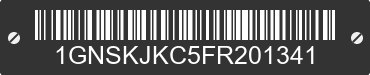 2015 CHEVROLET Suburban 1GNSKJKC5FR201341 VIN decoded