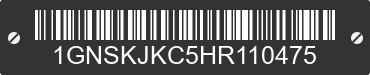 2017 CHEVROLET Suburban 1GNSKJKC5HR110475 VIN decoded