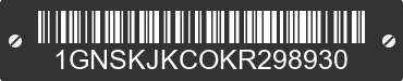 2019 CHEVROLET Suburban 1GNSKJKCOKR298930 VIN decoded