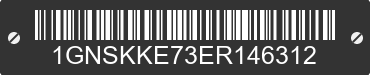 2014 CHEVROLET Suburban 1GNSKKE73ER146312 VIN decoded