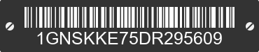 2013 CHEVROLET Suburban 1GNSKKE75DR295609 VIN decoded