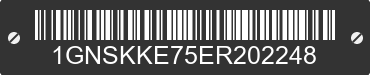 2014 CHEVROLET Suburban 1GNSKKE75ER202248 VIN decoded