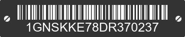 2013 CHEVROLET Suburban 1GNSKKE78DR370237 VIN decoded